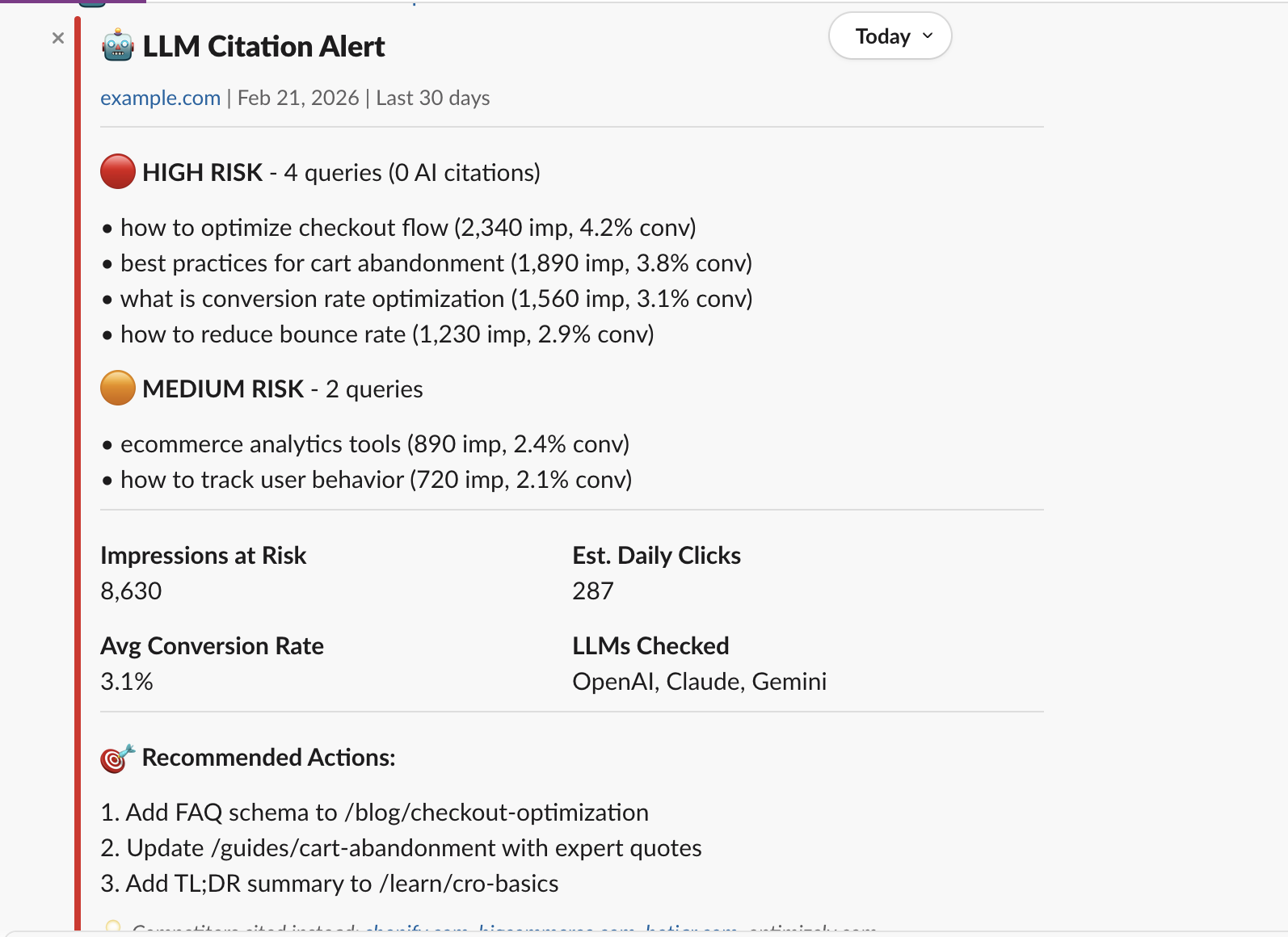 New Agent: LLM Citation Alerts