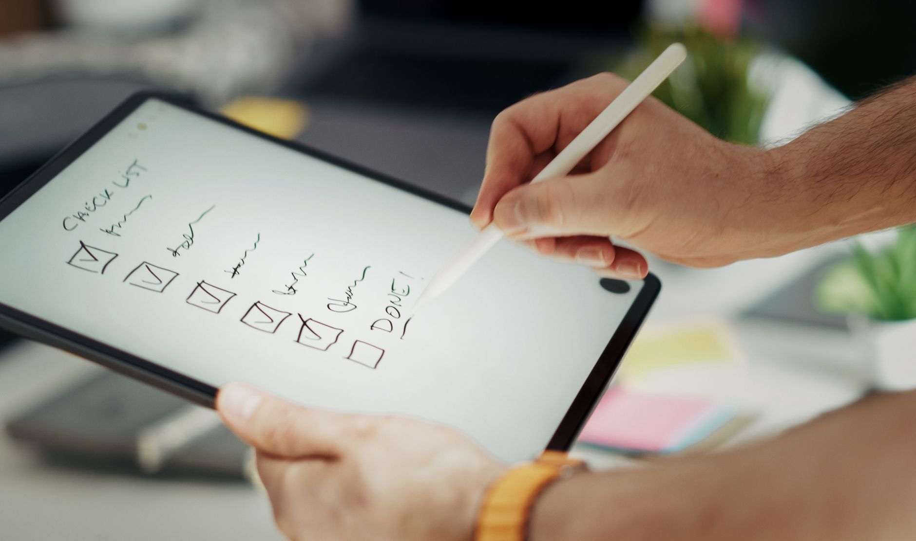 AI agent readiness checklist on a tablet for SMB workflow planning